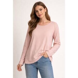Indigo Time Womens Pink Long Sleeve Knit Top XL